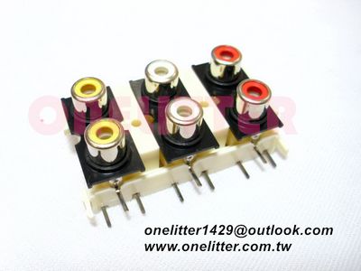 3024  新型PU座6P (紅白黃)